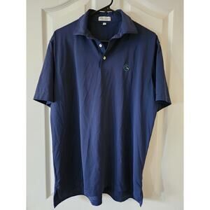 Peter Millar Summer Comfort Polo Navy Blue Medium East Point Golf Club